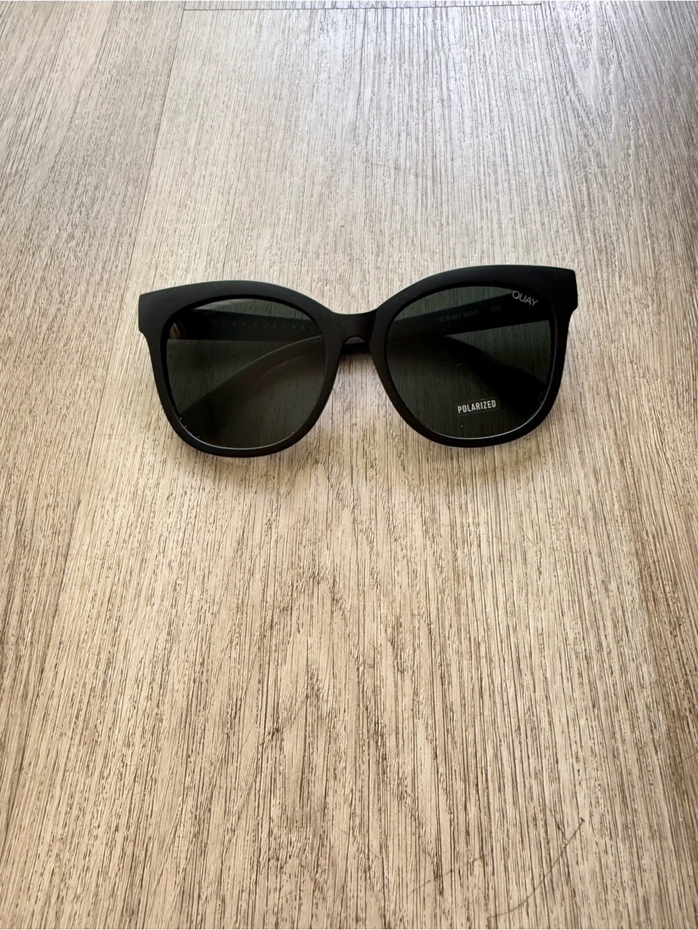 quay australia its my way black oversized polarized cat eye sunglasses eyewear